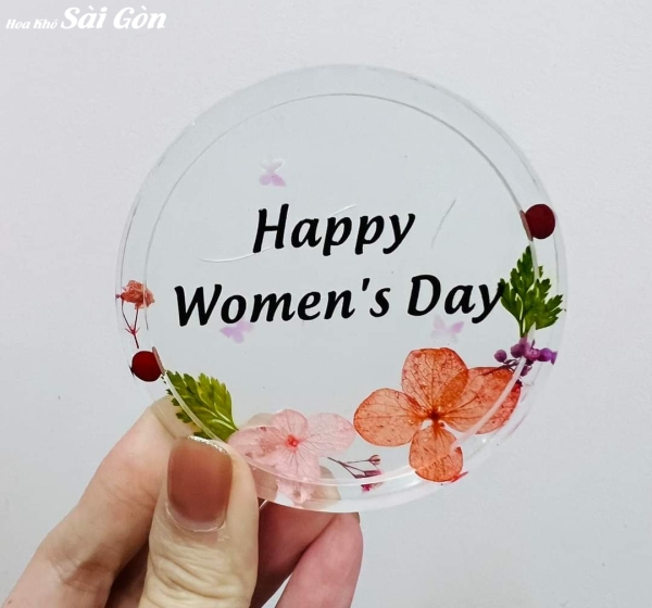 Quà tặng lót ly hoa khô - Mã : 15