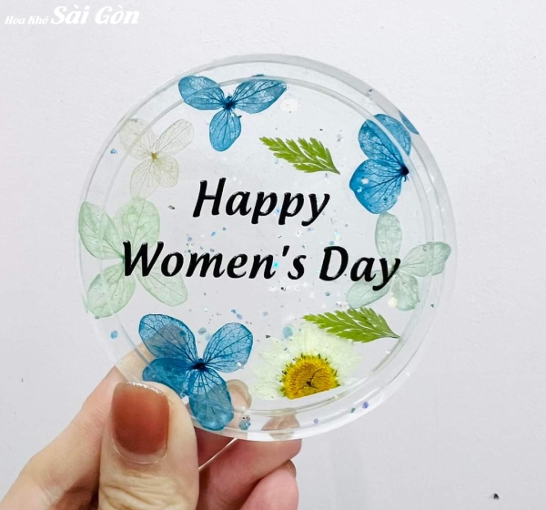 Quà tặng lót ly hoa khô - Mã : 17