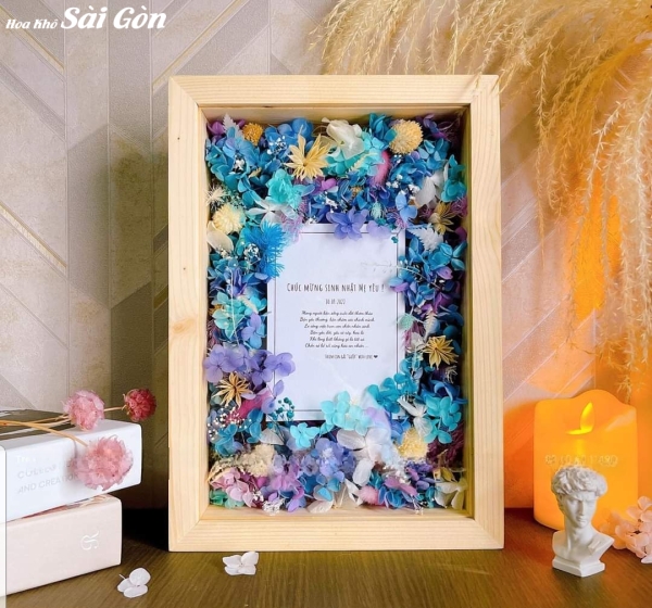 Tranh hoa khô từ Cơ Sở Hoa Khô - Mã: 025