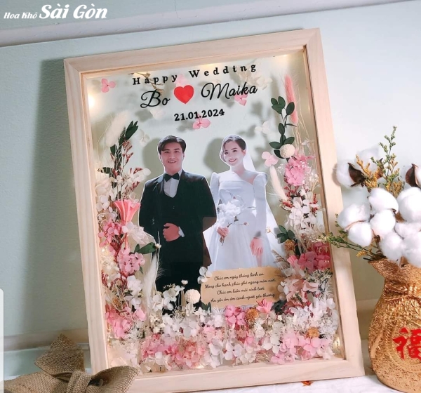 Tranh hoa khô từ Cơ Sở Hoa Khô - Mã: 043