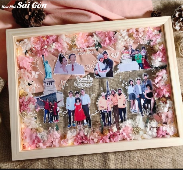 Tranh hoa khô từ Cơ Sở Hoa Khô - Mã: 052