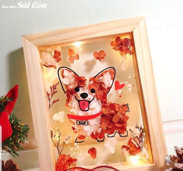 Tranh hoa khô từ Cơ Sở Hoa Khô - Mã: 055