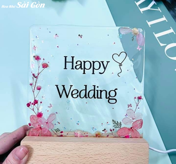 Tranh hoa khô ép Resin Epoxy - Mã: 010