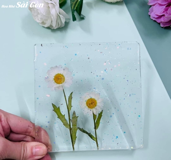 Tranh hoa khô ép Resin Epoxy - Mã: 012