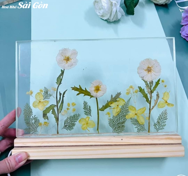 Tranh hoa khô ép Resin Epoxy - Mã: 015