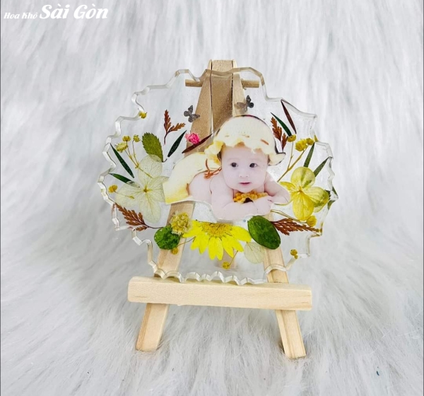 Tranh hoa khô ép Resin Epoxy - Mã: 02