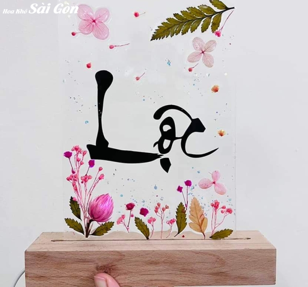 Tranh hoa khô ép Resin Epoxy - Mã: 024