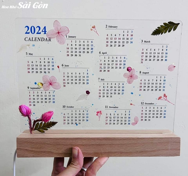 Tranh hoa khô ép Resin Epoxy - Mã: 026