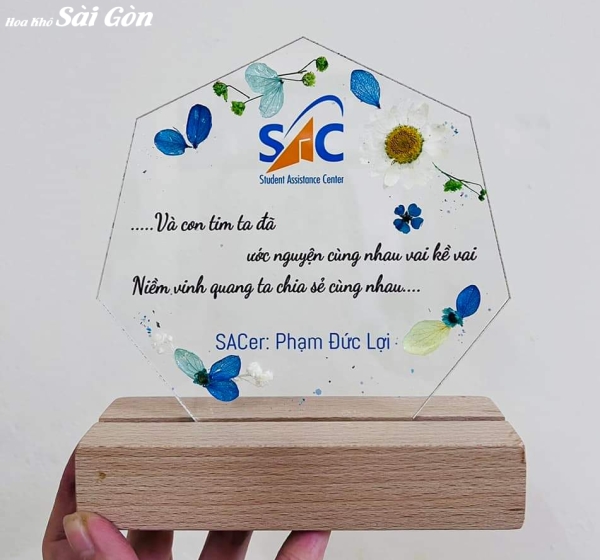 Tranh hoa khô ép Resin Epoxy - Mã: 05