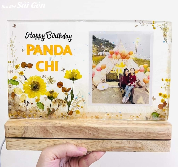 Tranh hoa khô ép Resin Epoxy - Mã: 06